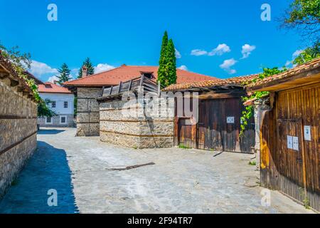 Maisons de renaissance bulgare à Bansko Banque D'Images