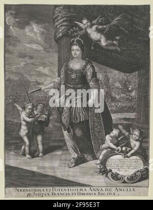 Anna, Reine d'Angleterre. Banque D'Images