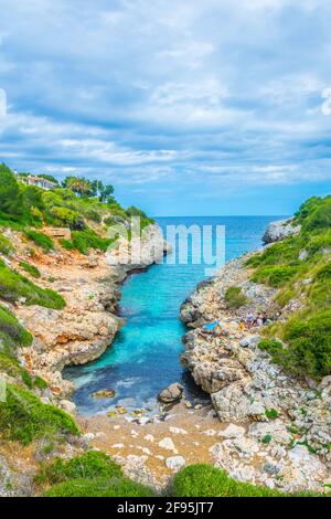 Baie de Cala Murta à Majorque, Espagne Banque D'Images