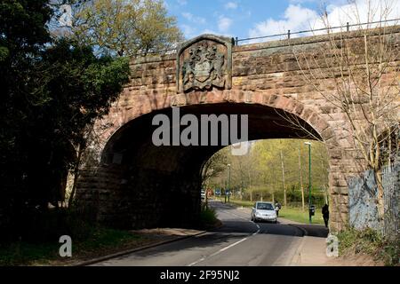 Pont des armoiries, Stivichall, Coventry, West Midlands, Angleterre, ROYAUME-UNI Banque D'Images