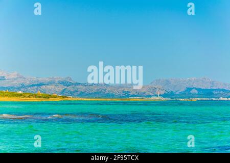 Playa s'Arenal d'en Casat à Majorque, Espagne Banque D'Images
