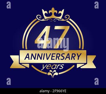 47 Ans Anniversaire Ruban Image Vectorielle Stock Alamy