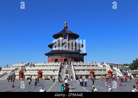 Chine, Pékin / Pékin, Tian Tan, Tian Qinian, Temple du ciel Banque D'Images