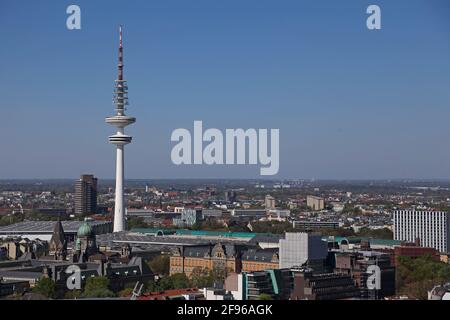 Allemagne, Hambourg, vue d'ensemble de la ville Banque D'Images