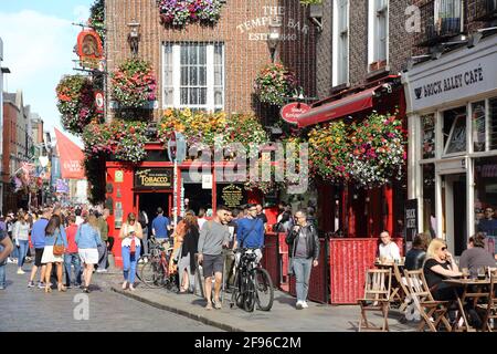 Irlande, Dublin, Temple Bar. Banque D'Images