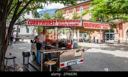 Stand de Bratwurst Banque D'Images