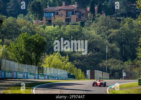 Imola, Italie 16/04/2021, 17 BEGANOVIC Dino, Prema Powerteam, action lors du 1er tour du Championnat régional d'Europe de Formule 2021 par Alpine du 16 au 18 avril 2021 sur l'Autodromo Internazionale Enzo e Dino Ferrari, à Imola, Italie - photo Florent Gooden / DPPI Banque D'Images