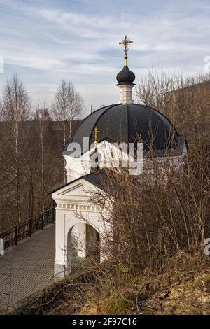 Kirzhach, région de Vladimir, Russie - avril 2021 : monastère d'Annonciation. Le monastère de Kirjach diocésain d'Annonciation a été fondé par Saint-Sergius Banque D'Images