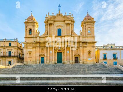 Basilique Minore di San Nicolò à Noto, Sicile, Italie Banque D'Images