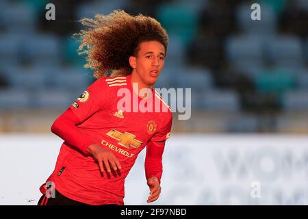 Manchester, Royaume-Uni. 16 avril 2021. Hannibal Mejbri #10 de Manchester United à Manchester, Royaume-Uni le 4/16/2021. (Photo de Conor Molloy/News Images/Sipa USA) crédit: SIPA USA/Alay Live News Banque D'Images