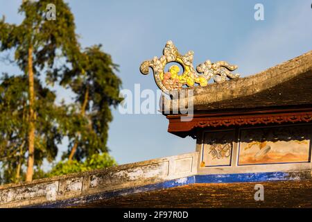 Vietnam, Hue, Temple Chua Thien Mu Banque D'Images