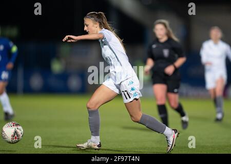 Kingston, Royaume-Uni. 16 avril 2021. Annie Rossiter (11 Lionesses de London City) pendant le match de Vitality Womens FA Cup entre Chelsea et London City Lionesses à Kingsmeadow, à Kingston, en Angleterre. Crédit: SPP Sport presse photo. /Alamy Live News Banque D'Images