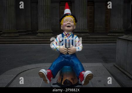 Oor Wullie Sculpture dans le centre-ville de Glasgow Banque D'Images