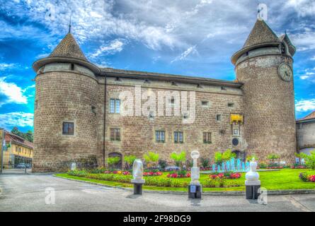 Palais de Morges en Suisse Banque D'Images