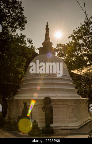 Sri Lanka, Colombo, Temple Gangaramaya Banque D'Images