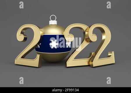 Nouveau concept de création de l'année 2022 avec - rendu 3D Image Banque D'Images