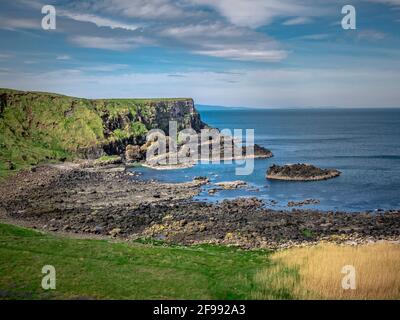 Belle Côte de la Chaussée des Géants en Irlande du Nord - la photographie de voyage Banque D'Images