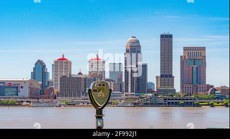 Horizon de Louisville - vue depuis Ashland Park - LOUISVILLE. KENTUCKY - Banque D'Images