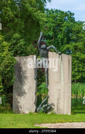 Mémorial aux victimes du fascisme, Bad Doberan, Mecklembourg-Poméranie occidentale, Allemagne, Europe Banque D'Images