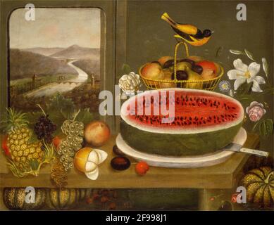 Fruit et Baltimore Oriole, 1858. Banque D'Images