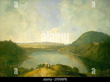 Lac Albano, 1762. Banque D'Images