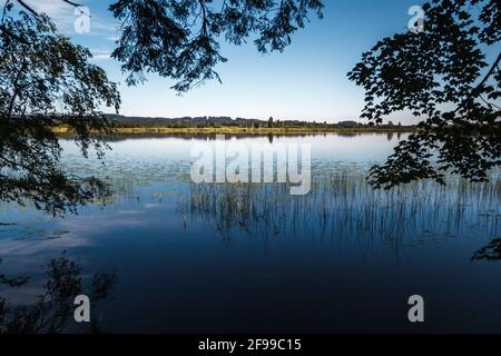 Le Staffelsee près de Murnau Banque D'Images