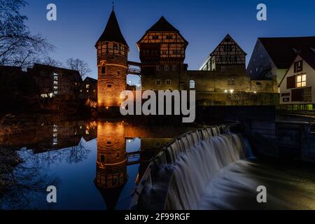 Zollernschloß Balingen, palais de la ville, palais résidentiel, château de la ville médiévale tardive, comte de Zollern-Schalksburg, Alb souabe, Zollernalbkreis, Bade-Wurtemberg, Allemagne, Europe Banque D'Images