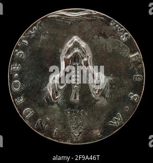 Deux avant-bras se sont joints à la prière [inverse], c. 1495/1496. Banque D'Images