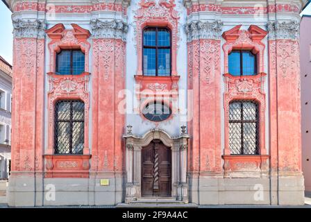 Asamkirche, église Sainte-Marie-de-Victoria, baroque, façade de maison, ancienne, historique, Architecture, Ingolstadt, Bavière, Allemagne, Europe Banque D'Images