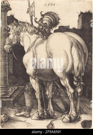 Grand cheval, 1505. Banque D'Images