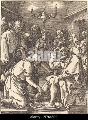 Christ lavant les pieds des disciples, probablement c. 1509/1510. Banque D'Images