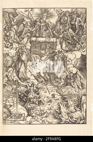 Les sept Anges avec les Trumpets, 1498. Banque D'Images