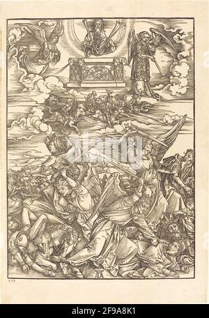 Les quatre Anges d'Avenging, 1498. Banque D'Images