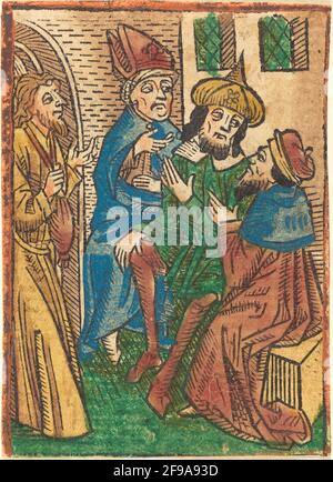 Trahison de Judas, c. 1490. Banque D'Images
