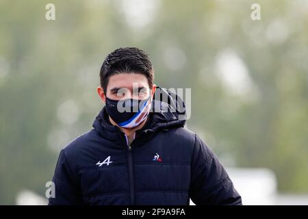 Imola, Italie. 17 avril 2021. Imola, Italie, 17/04/2021, OCON Esteban (fra), Alpine F1 A521, Portrait pendant la Formule 1 Pirelli Gran Premio Del Made in Italy E Dell Emilia Romagna 2021 du 16 au 18 avril 2021 sur l'Autodromo Internazionale Enzo e Dino Ferrari, à Imola, Italie - photo Florent Gooden / DPPI Banque D'Images