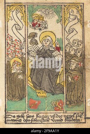 Saint Bridget, c. 1490. Banque D'Images