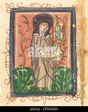 Sainte Clare d'Assise, 1470/1480. Banque D'Images