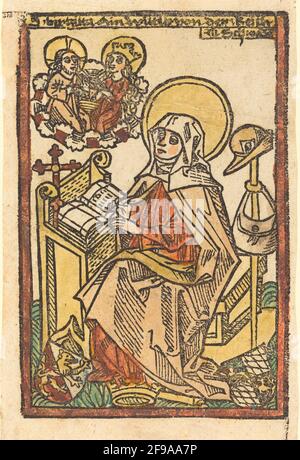 Saint Bridget, c. 1480/1500. Banque D'Images