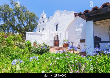 Mission Basilica San Diego de Alcala, San Diego, Californie, États-Unis d'Amérique Banque D'Images