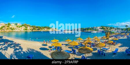 PORTO CRISTO, ESPAGNE, 20 MAI 2017: Plage de Porto Cristo, Majorque, Espagne Banque D'Images