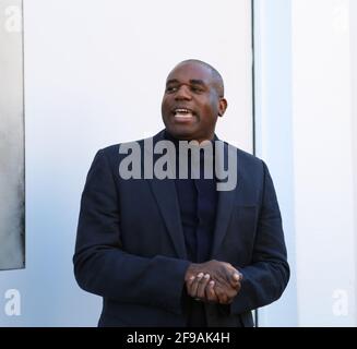 David Lindon Lammy PC FRSA est un homme politique du Parti travailliste britannique qui a été député de Tottenham depuis 2000, et a été Secrétaire d'État fantôme pour la Justice et Chancelier de Shadow Lord dans le Cabinet fantôme de Keir Starmer depuis 2020. Banque D'Images