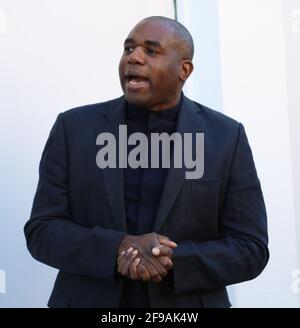 David Lindon Lammy PC FRSA est un homme politique du Parti travailliste britannique qui a été député de Tottenham depuis 2000, et a été Secrétaire d'État fantôme pour la Justice et Chancelier de Shadow Lord dans le Cabinet fantôme de Keir Starmer depuis 2020. Banque D'Images