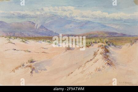 Dunes de sable, Harlech, pays de Galles du Nord, 1899. Banque D'Images