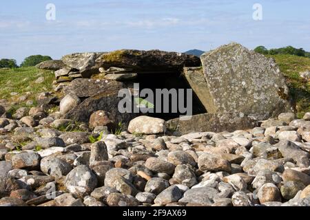Cairn préhistorique à Nether Largie, Mid Argyll, Scotlan Banque D'Images