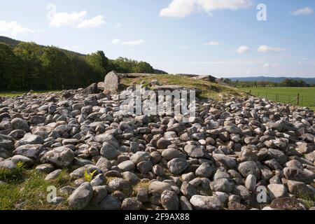 Cairn préhistorique à Nether Largie, Mid Argyll, Scotlan Banque D'Images