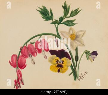 (Sans titre--fleurs mixtes), 1876. Banque D'Images