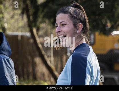 Munich, Allemagne. 16 avril 2021. Temps d'activation TSG Hoffenheim, Chantal Hagel crédit: SPP Sport presse photo. /Alamy Live News Banque D'Images