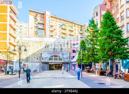 BILBAO, ESPAGNE, OCTOBRE 29,2014 : vue sur la station du funiculaire d'Artxanda à Bilbao, Espagne Banque D'Images