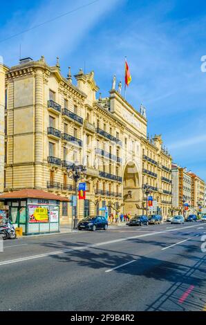 SANTANDER, ESPAGNE, OCTOBRE 30,2014: Siège de Banco Santander à Santander, Espagne Banque D'Images