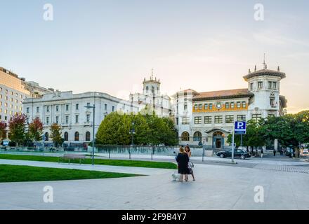 SANTANDER, ESPAGNE, OCTOBRE 30,2014 : vue sur la cathédrale de Santander, Espagne Banque D'Images